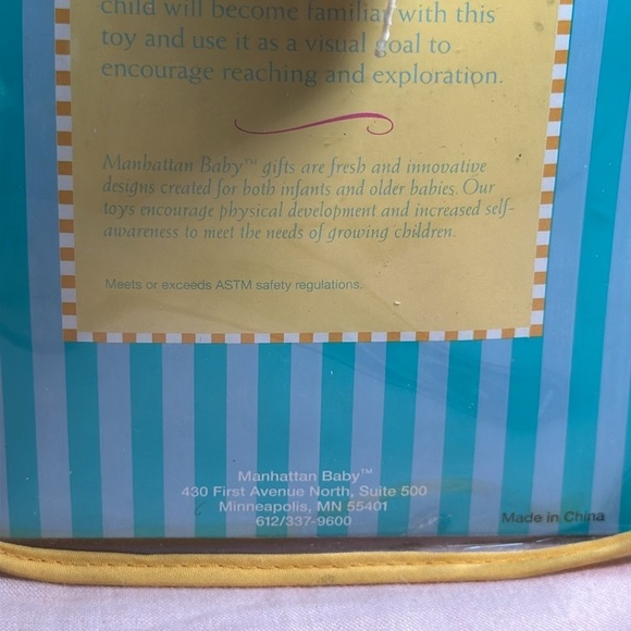 Manhattan Baby Colorful Caterpillar Ring Rattle Sensory toy NEW NWT - Picture 4 of 11